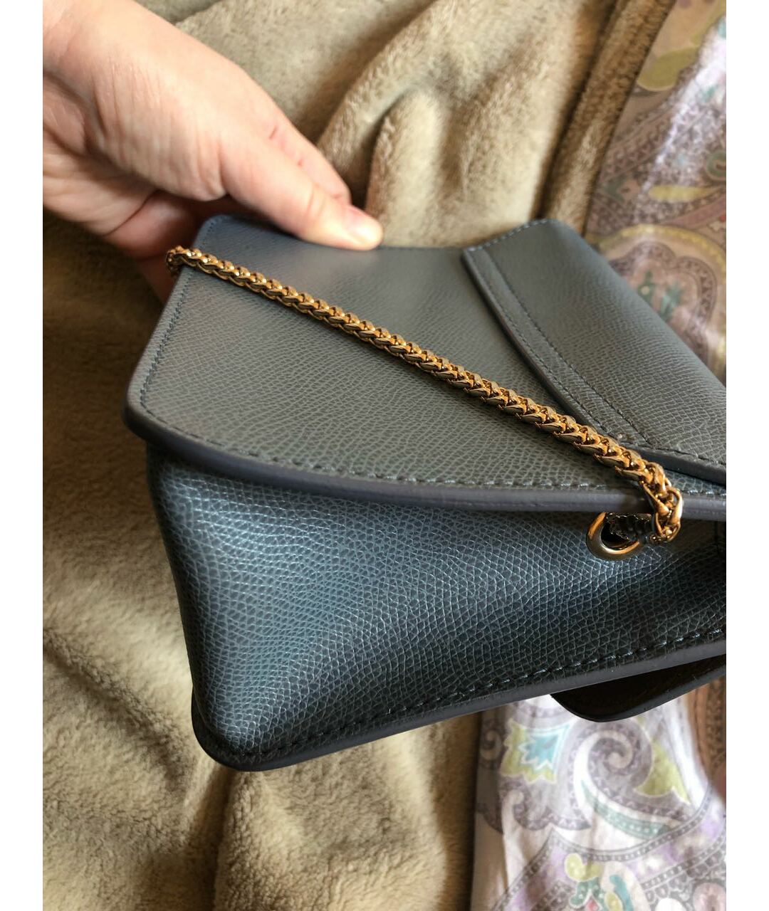 FURLA Серая кожаная сумка тоут, фото 8