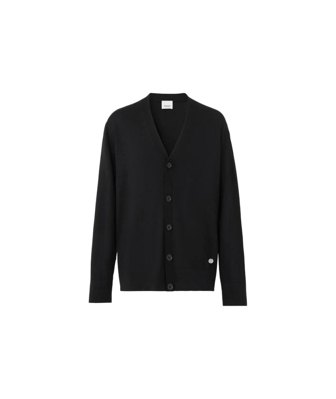 BURBERRY Черный шерстяной джемпер / свитер, фото 1