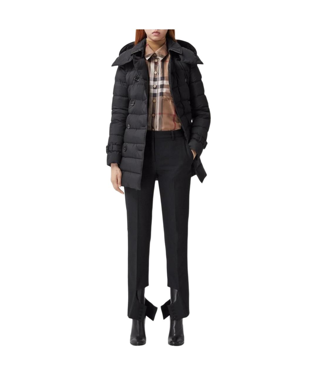 BURBERRY Черный пуховик, фото 2