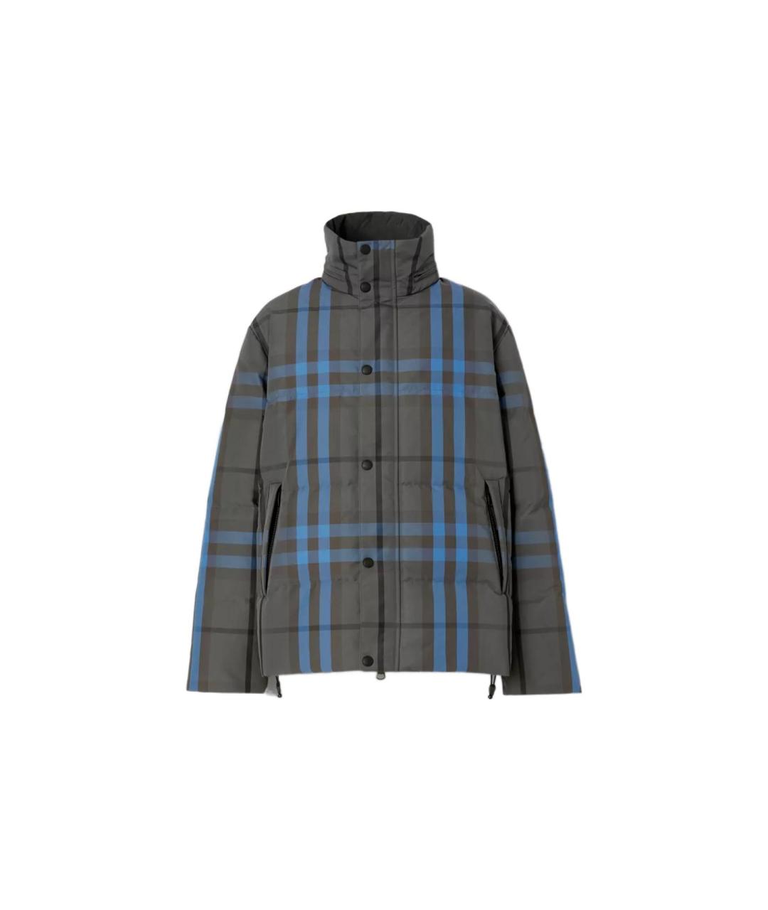 BURBERRY Серый пуховик, фото 1