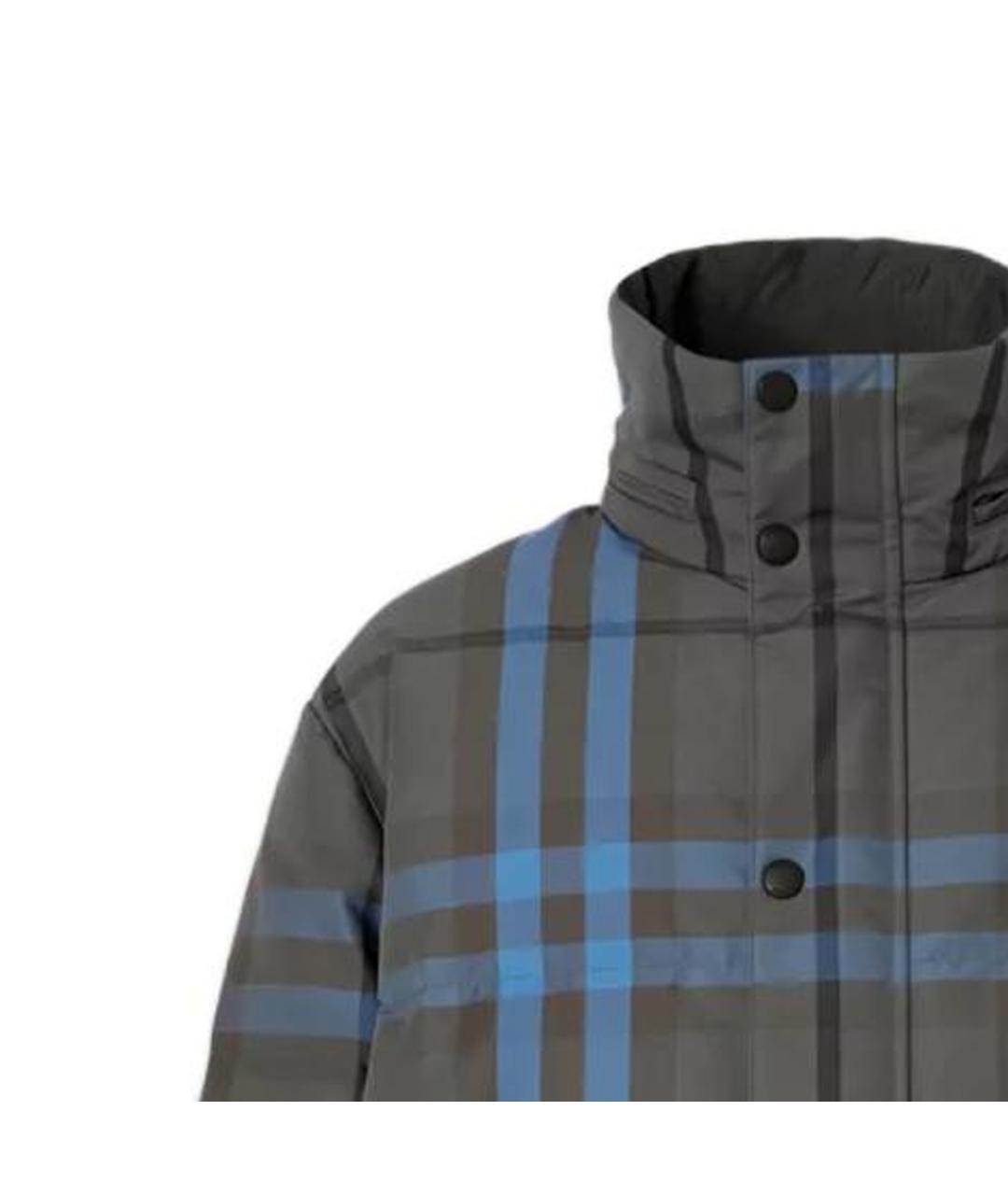 BURBERRY Серый пуховик, фото 4