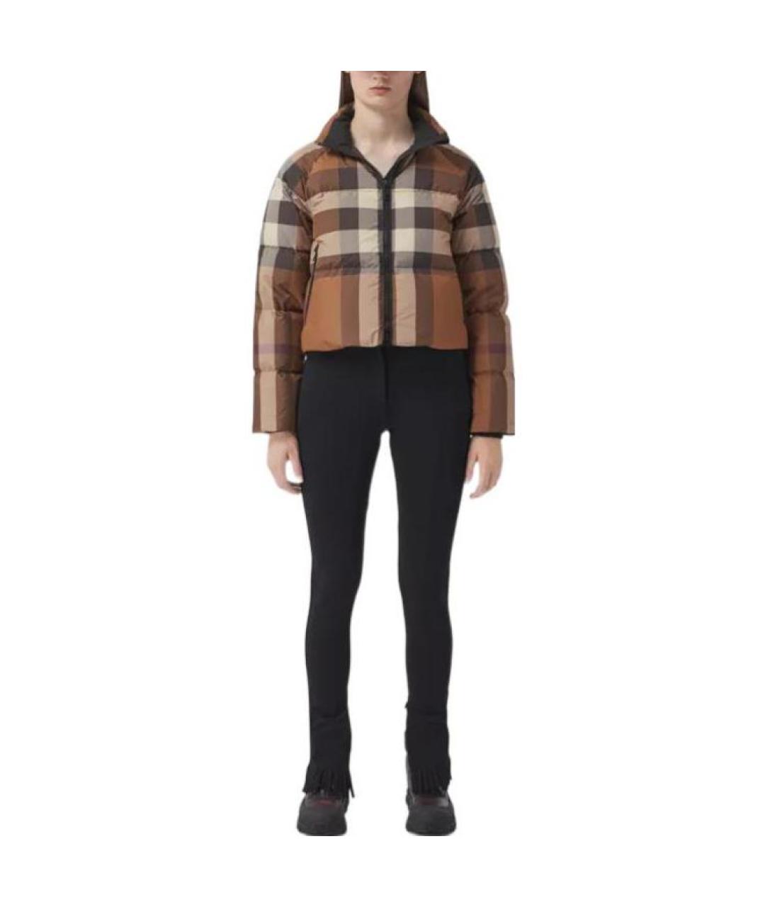 BURBERRY Коричневый пуховик, фото 3