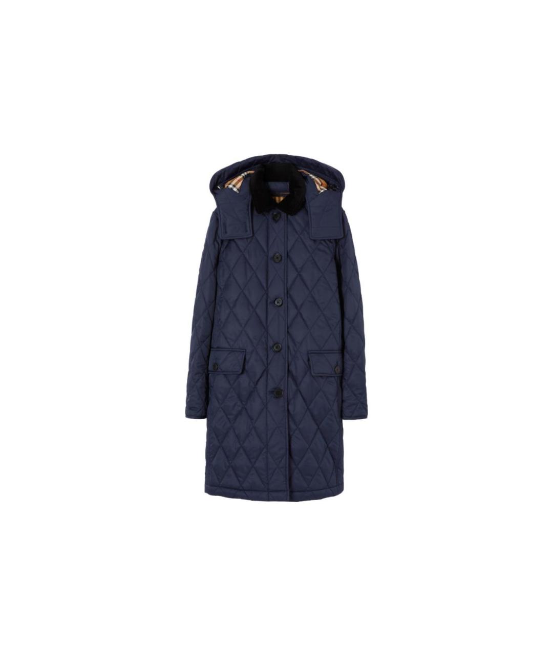BURBERRY Темно-синий пуховик, фото 1