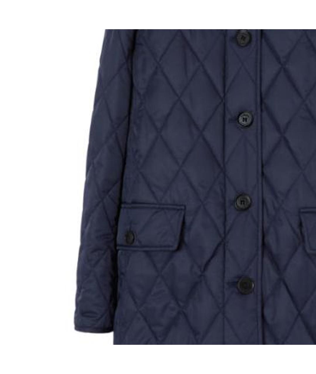 BURBERRY Темно-синий пуховик, фото 2