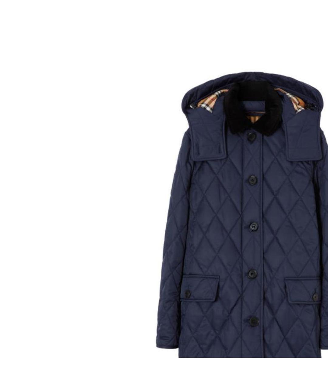 BURBERRY Темно-синий пуховик, фото 6
