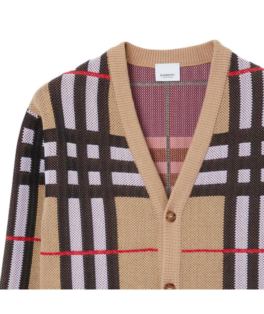 BURBERRY Бежевый полиамидовый джемпер / свитер, фото 5