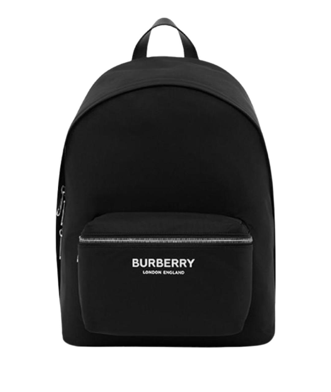 BURBERRY Черный кожаный рюкзак, фото 1