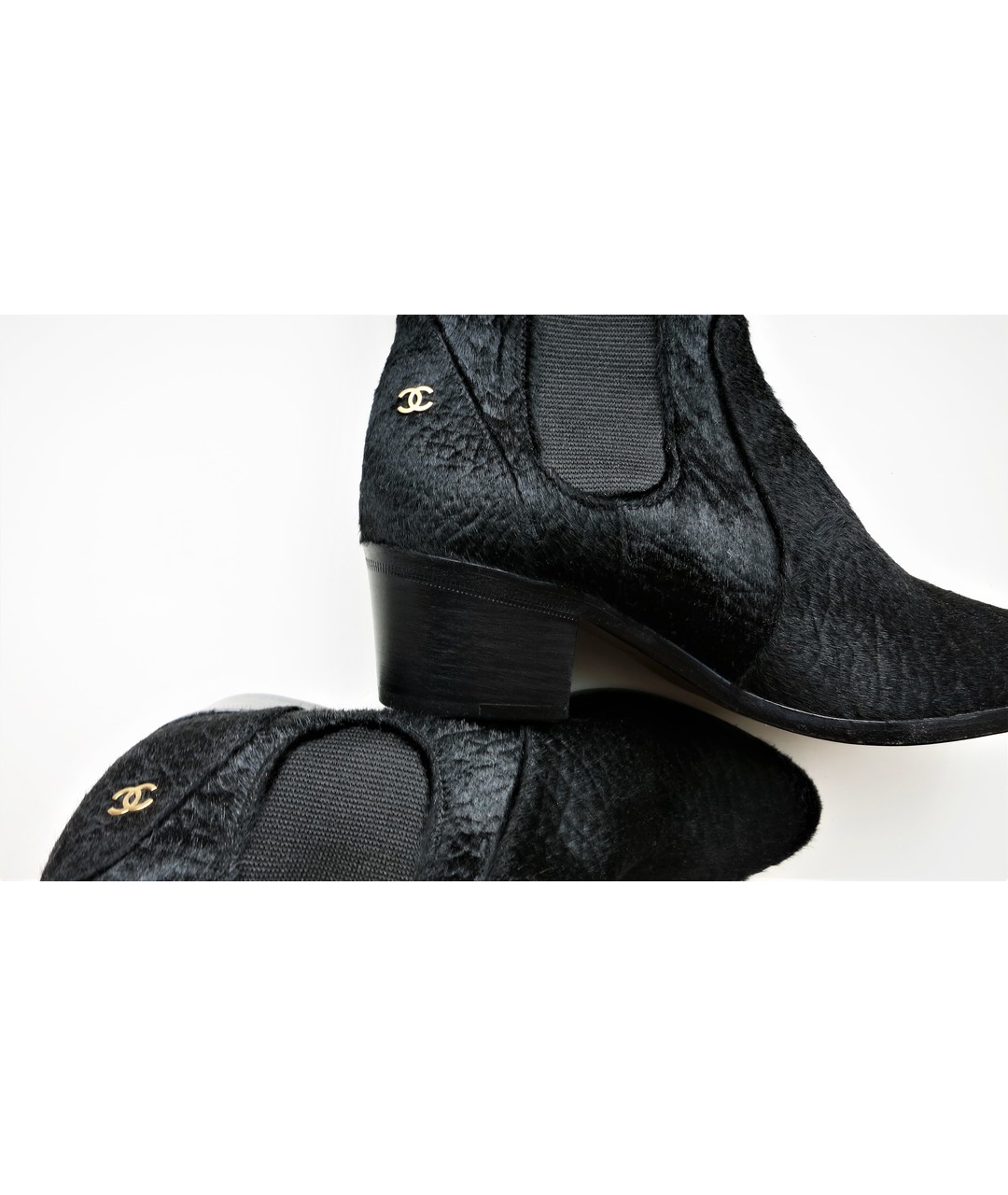 CHANEL PRE-OWNED Черные ботинки из экзотической кожи, фото 3
