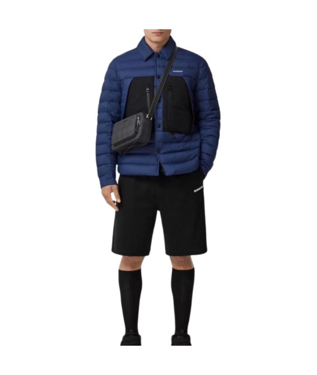 BURBERRY Темно-синий пуховик, фото 2
