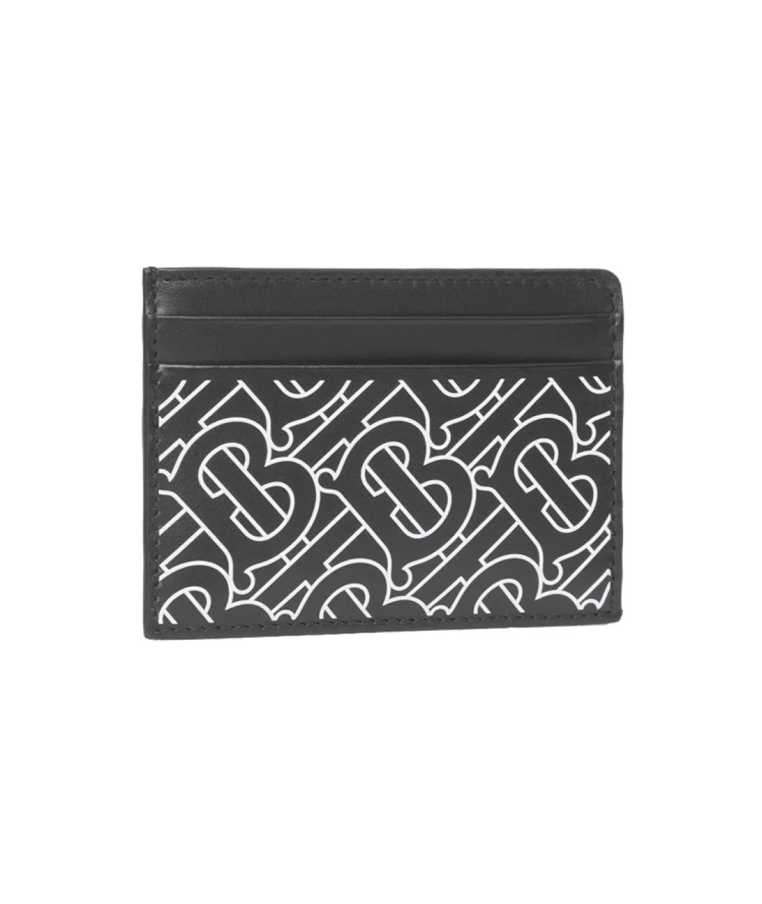 BURBERRY Черный кожаный кардхолдер, фото 3