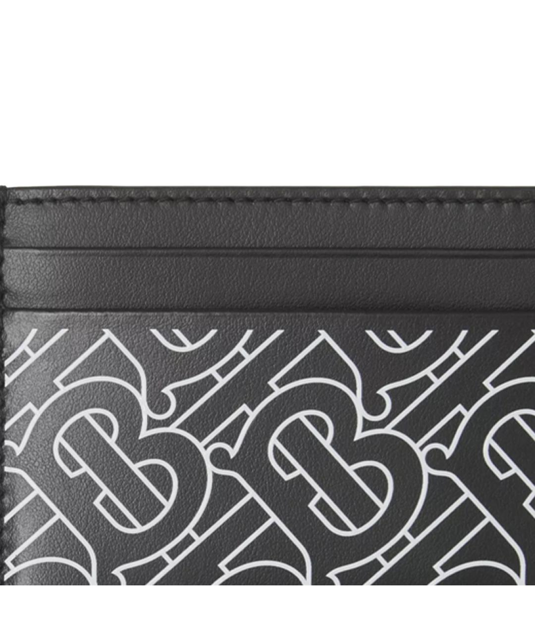 BURBERRY Черный кожаный кардхолдер, фото 5