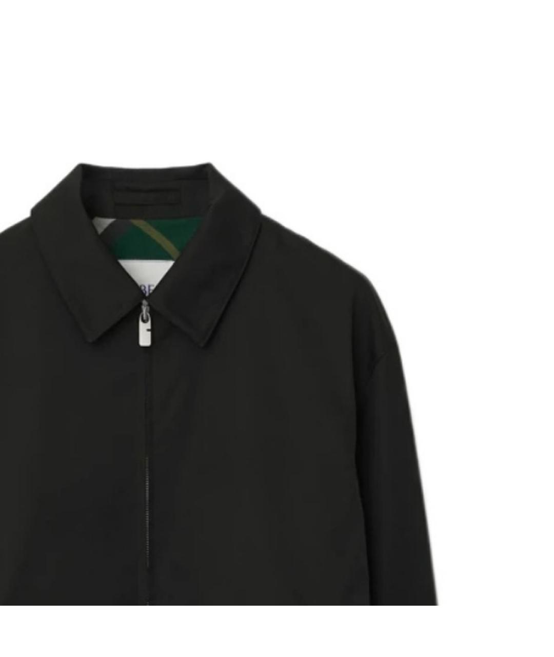 BURBERRY Черная хлопковая куртка, фото 6