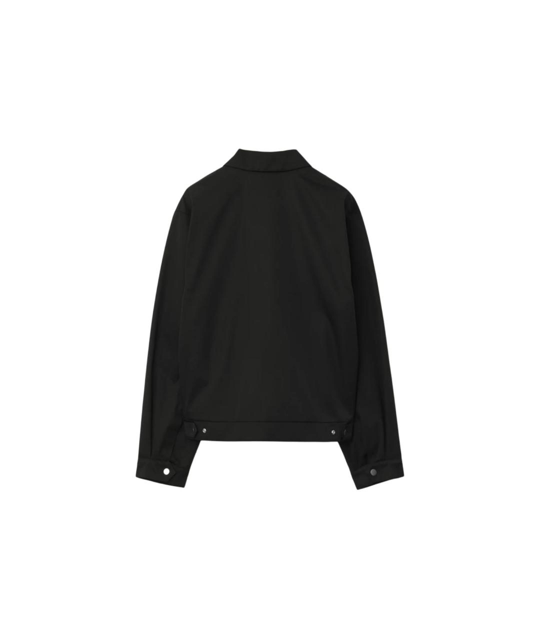 BURBERRY Черная хлопковая куртка, фото 2