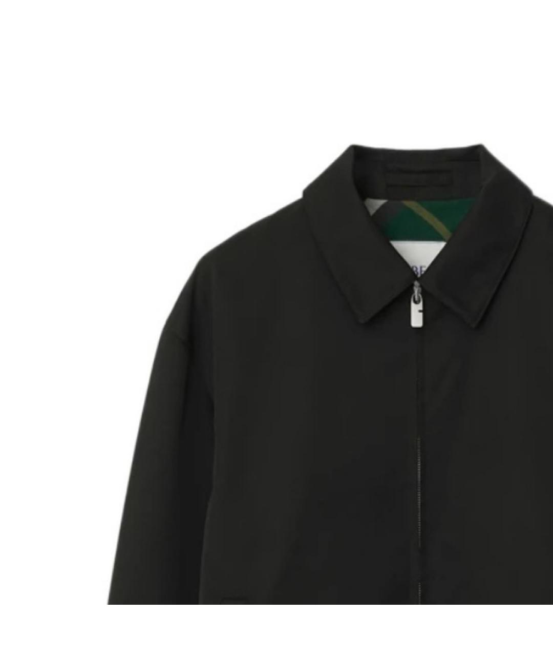 BURBERRY Черная хлопковая куртка, фото 3