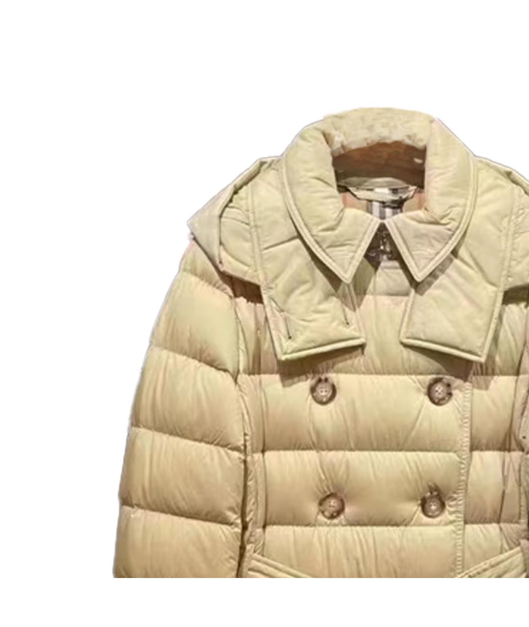 BURBERRY Желтый пуховик, фото 3