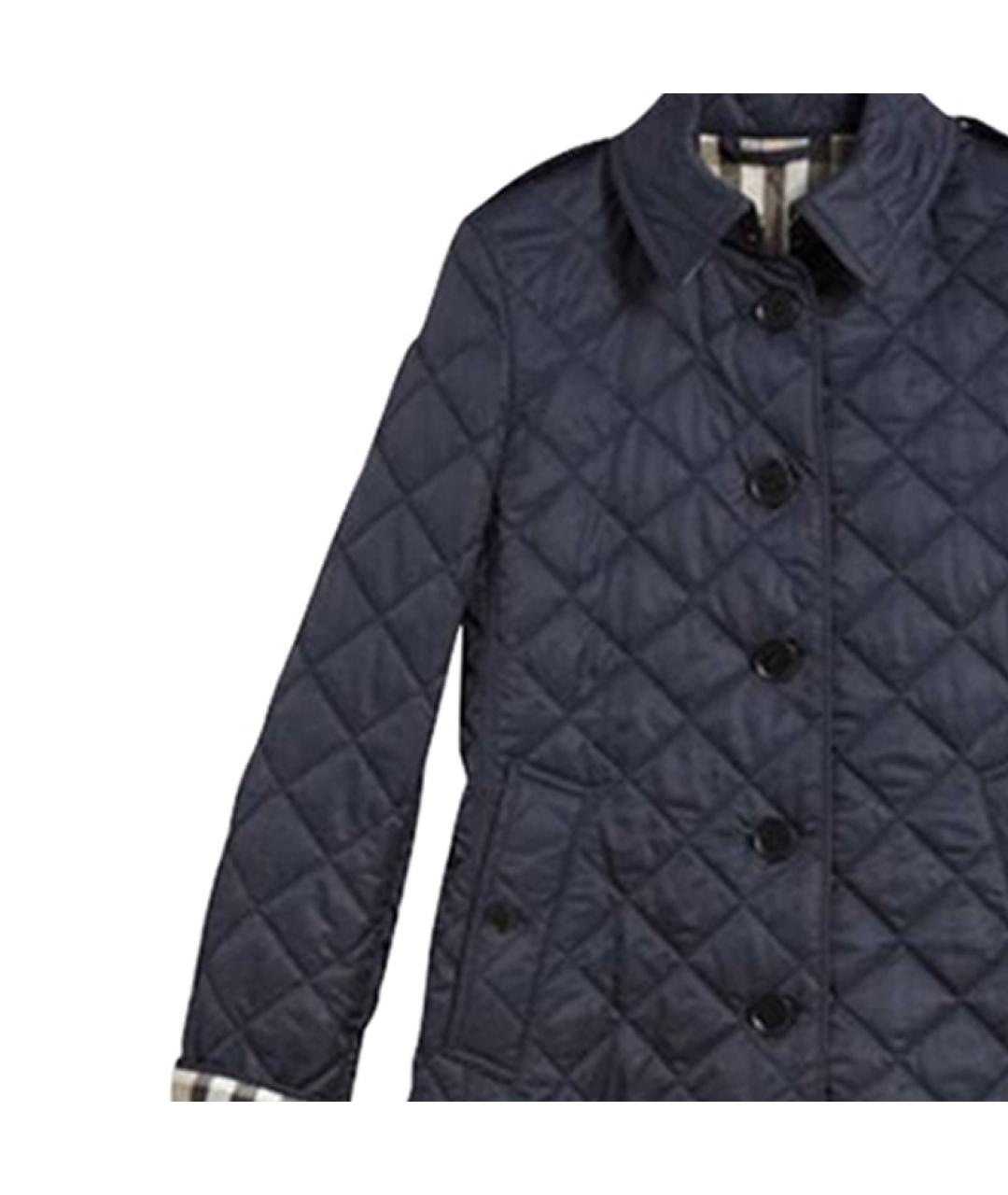 BURBERRY Темно-синий пуховик, фото 4