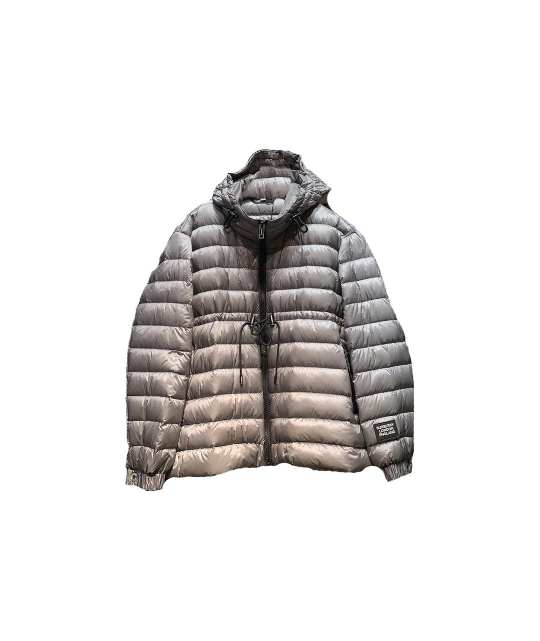 BURBERRY Серый пуховик, фото 1