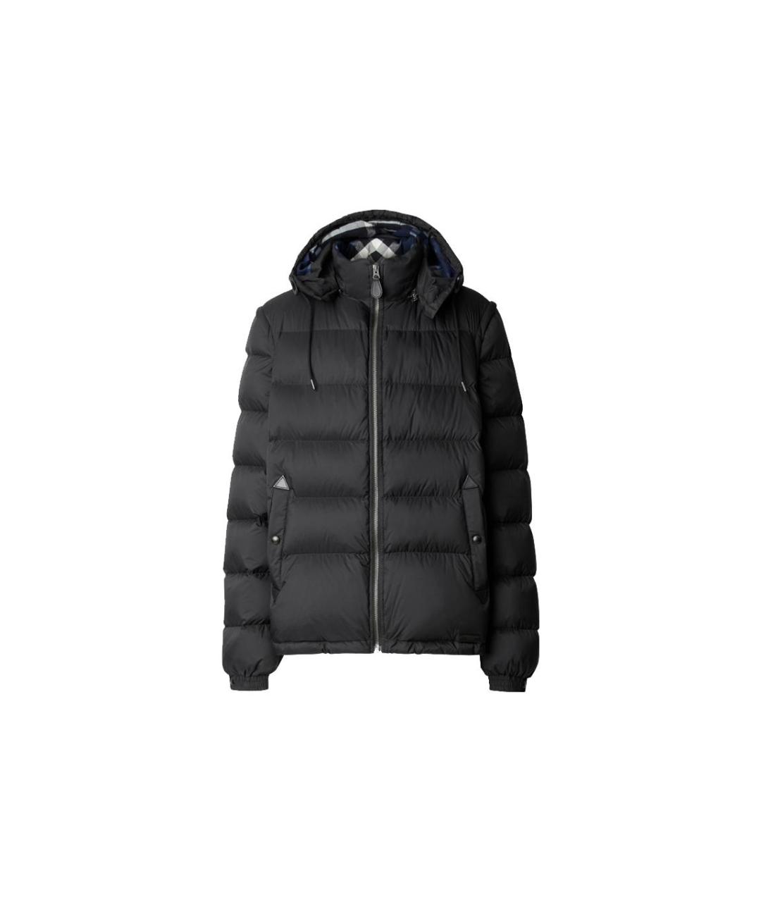 BURBERRY Черный пуховик, фото 1