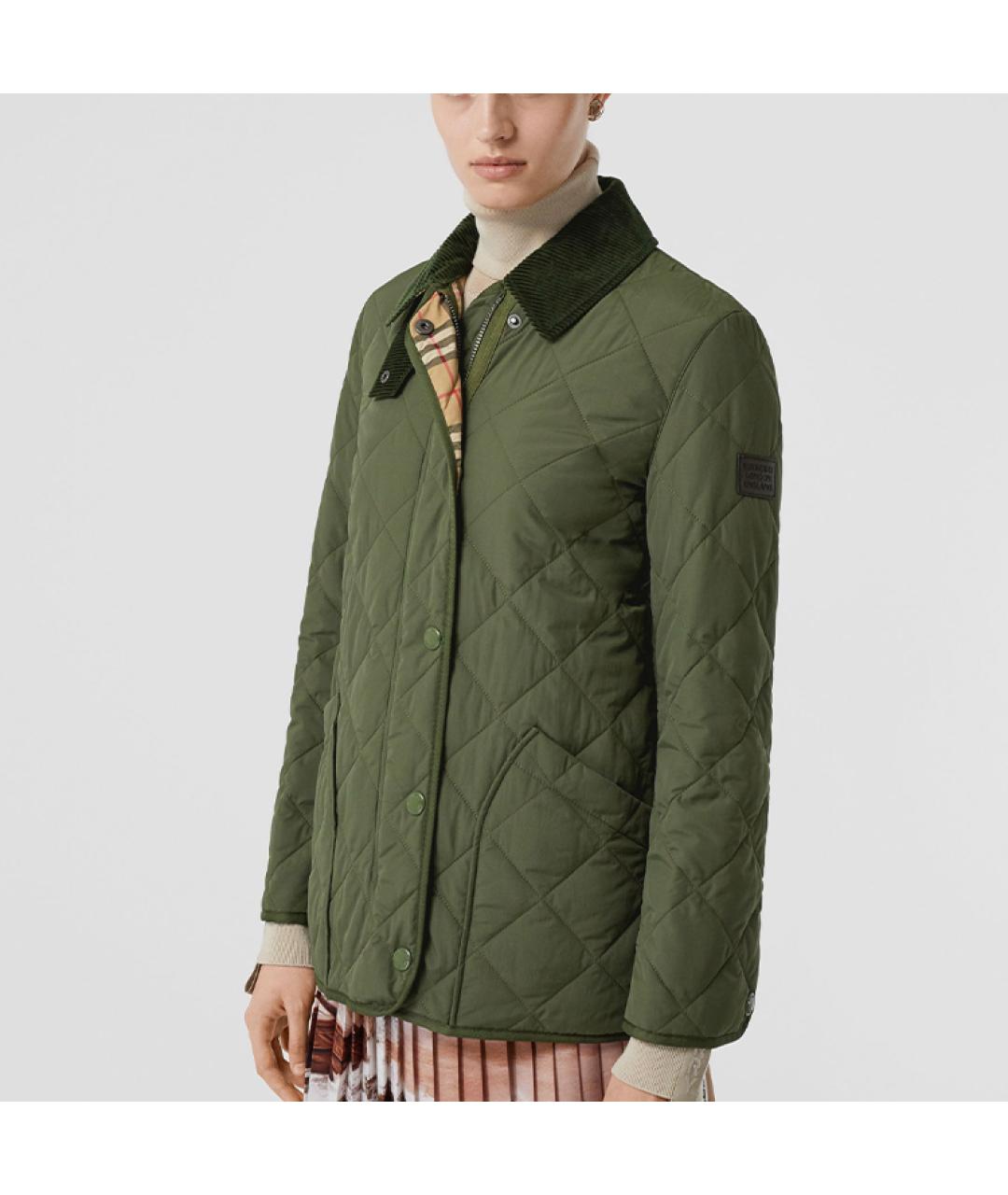BURBERRY Хаки пуховик, фото 2