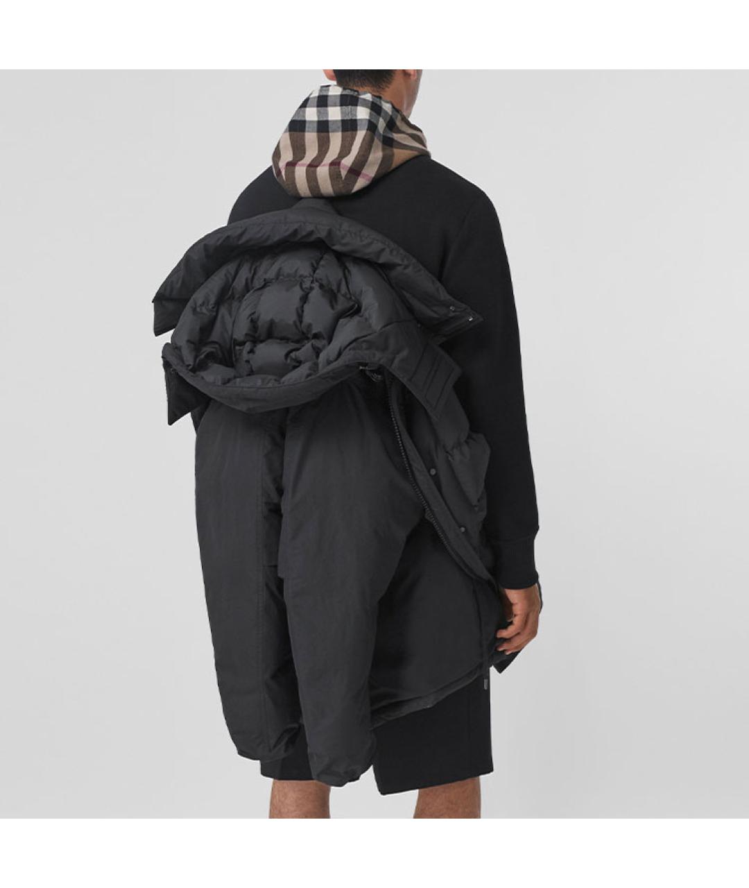 BURBERRY Черный пуховик, фото 4