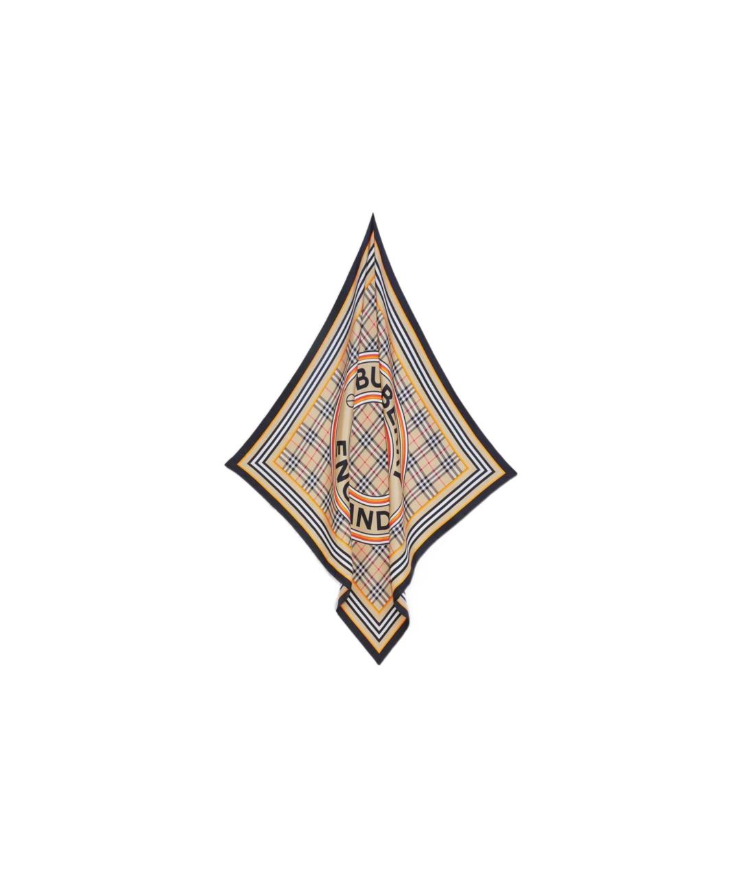 BURBERRY Мульти шелковый шарф, фото 2