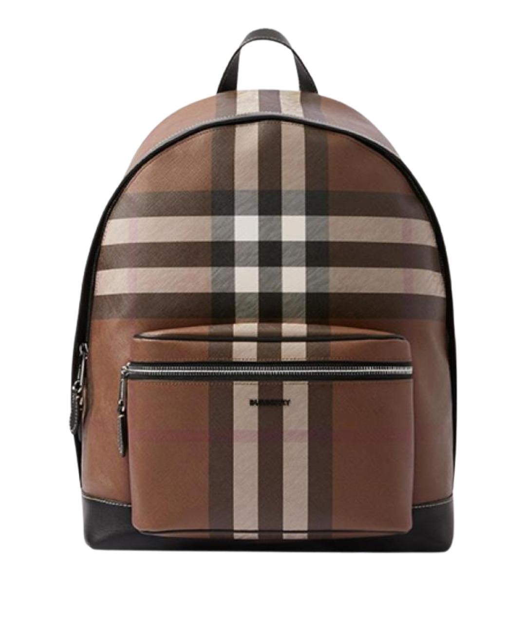 BURBERRY Коричневый кожаный рюкзак, фото 1