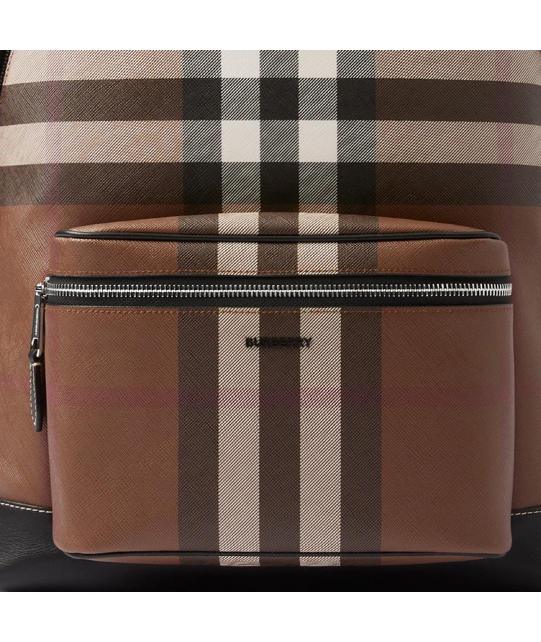 BURBERRY Коричневый кожаный рюкзак, фото 5