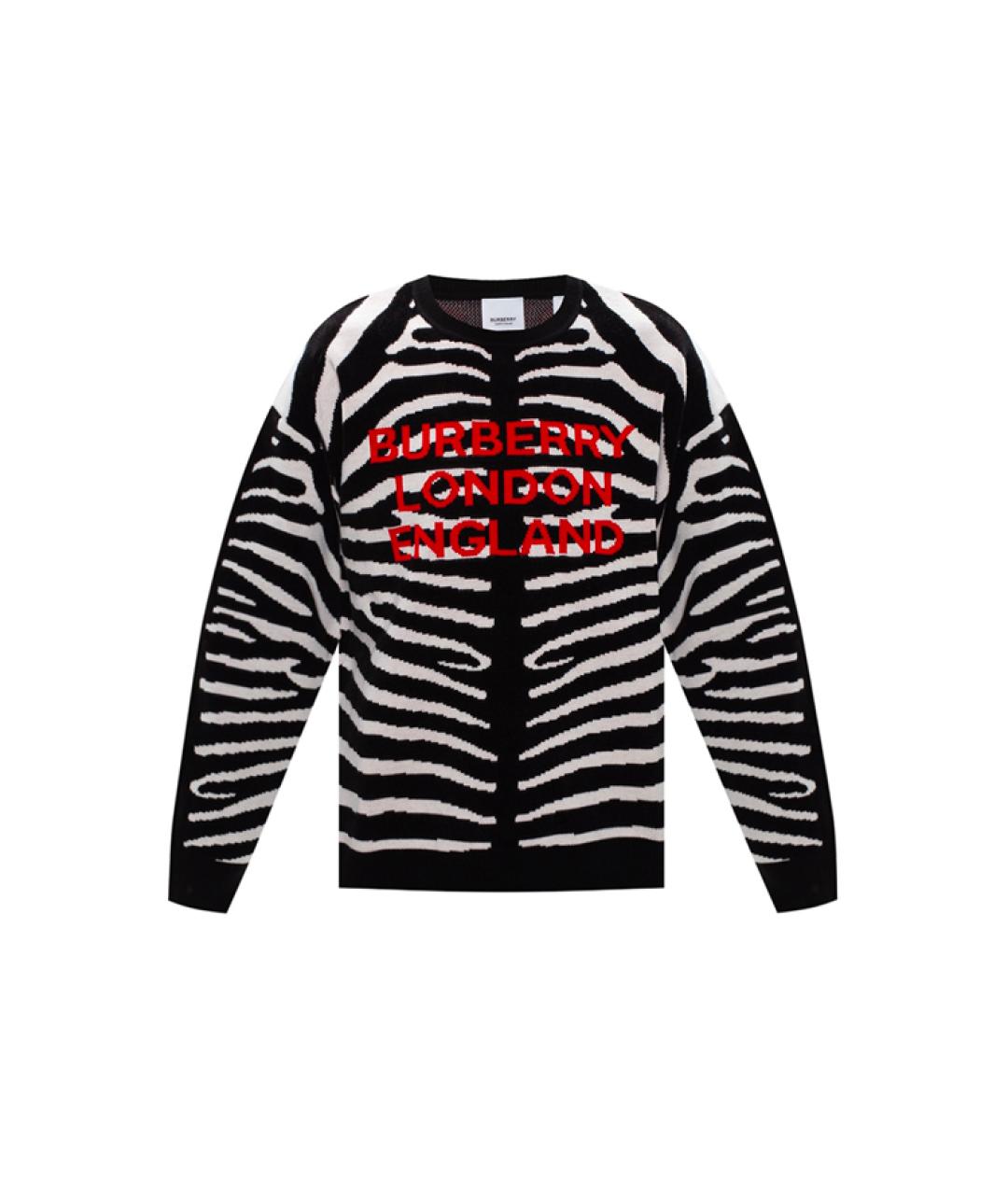 BURBERRY Черный кашемировый джемпер / свитер, фото 1