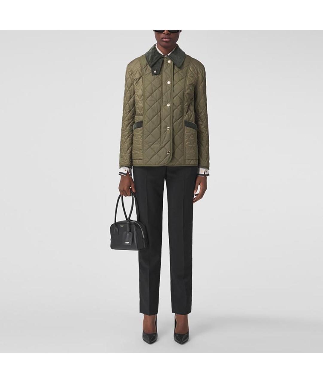 BURBERRY Хаки пуховик, фото 4
