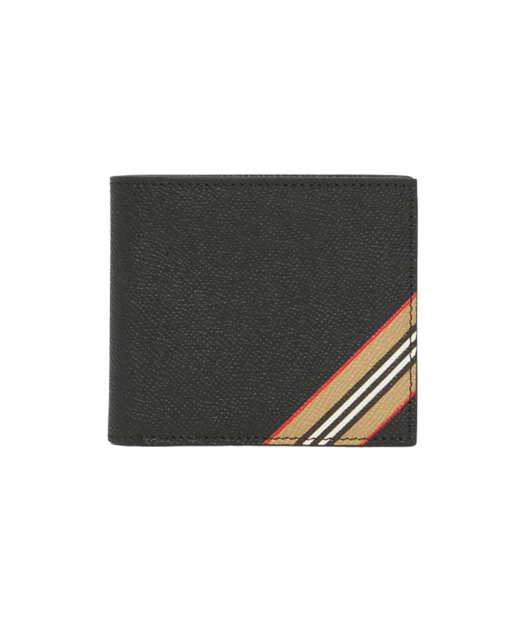 BURBERRY Черный кожаный кошелек, фото 1