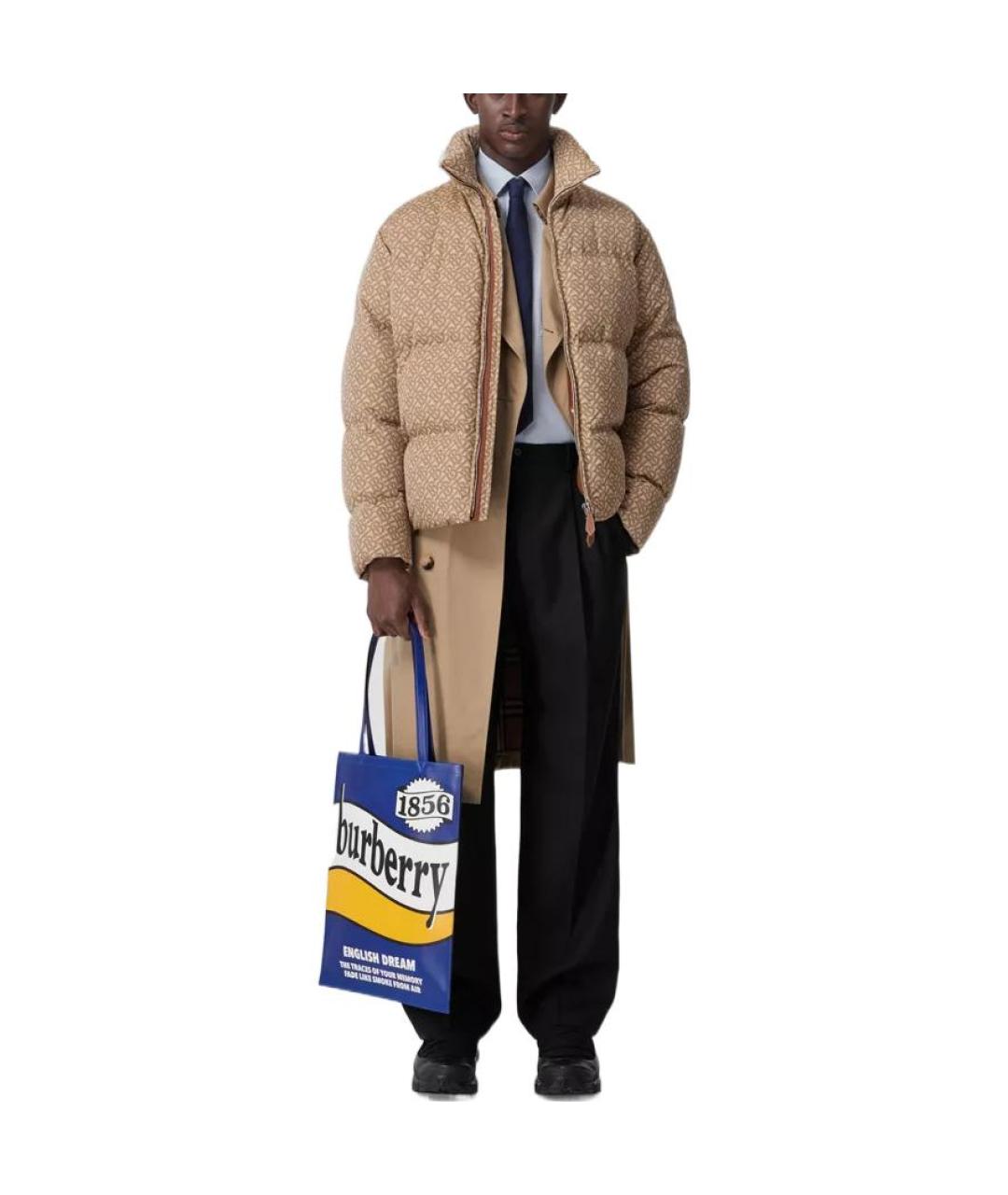 BURBERRY Бежевый пуховик, фото 3