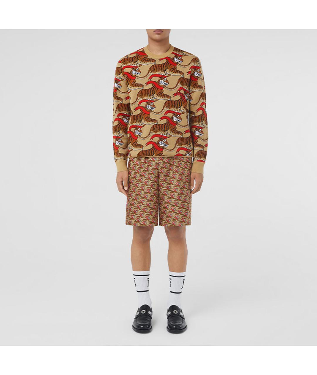 BURBERRY Бежевый кашемировый джемпер / свитер, фото 3