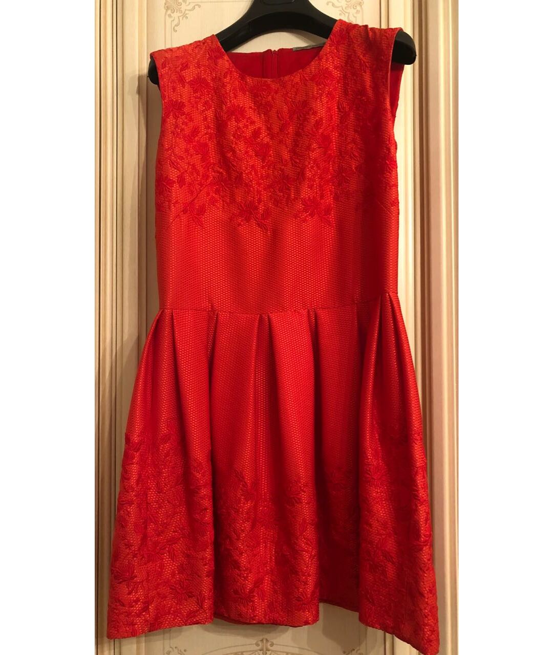 ERMANNO SCERVINO Красное хлопковое повседневное платье, фото 6