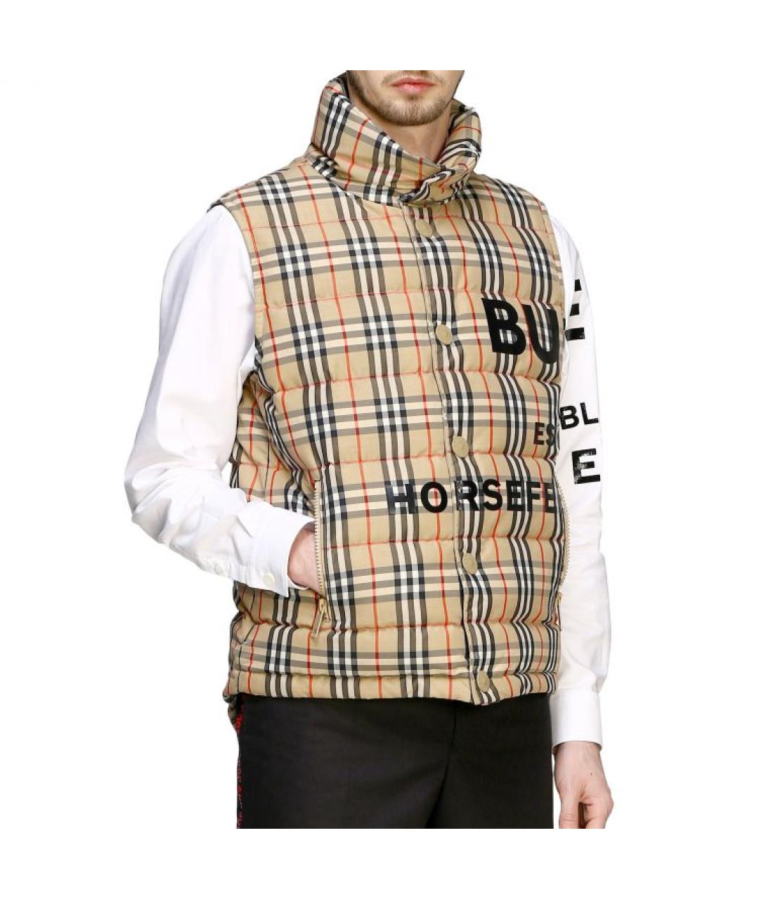 BURBERRY Коричневый пуховик, фото 2