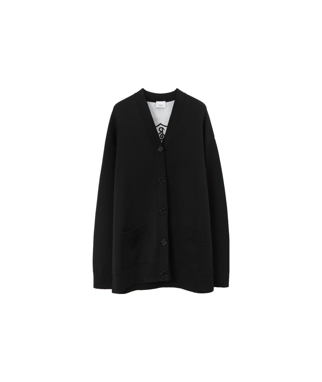 BURBERRY Черный кашемировый джемпер / свитер, фото 1