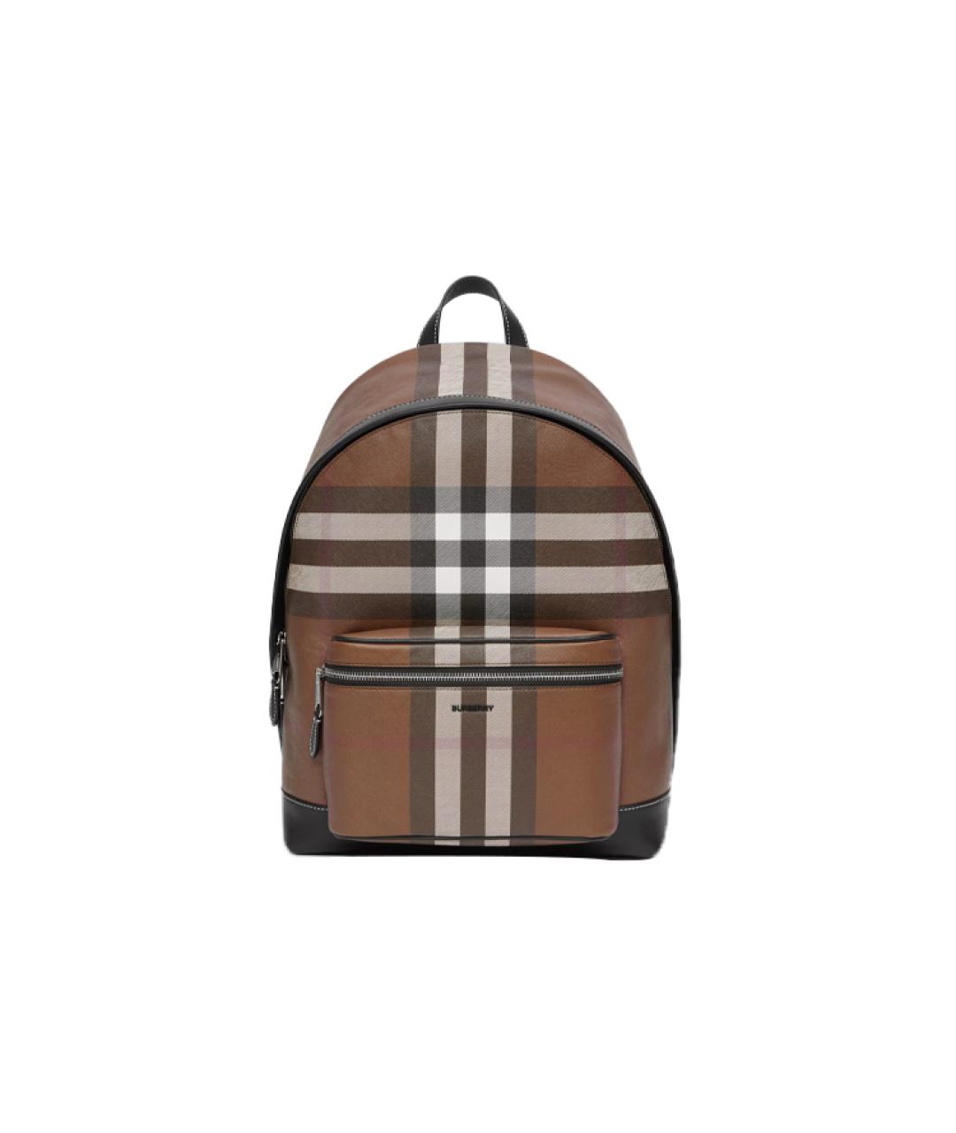 BURBERRY Коричневый кожаный рюкзак, фото 1