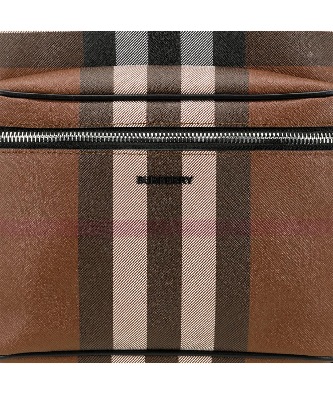 BURBERRY Коричневый кожаный рюкзак, фото 9