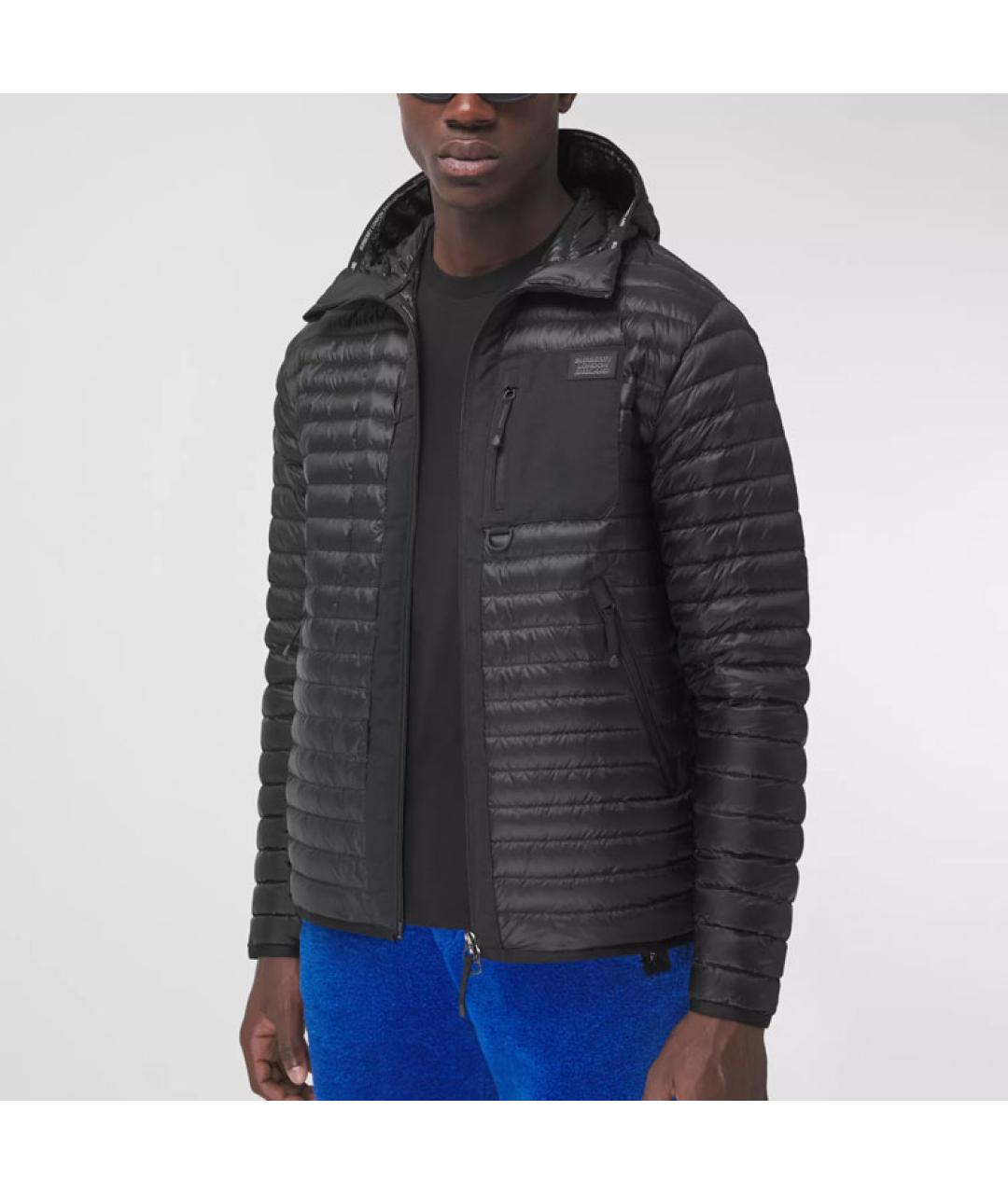 BURBERRY Черный пуховик, фото 2
