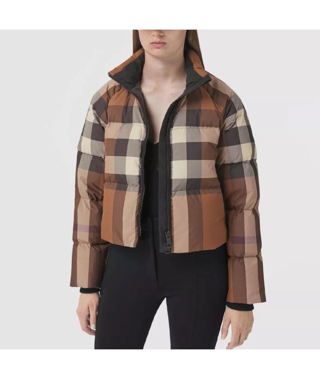 BURBERRY Коричневый пуховик, фото 3