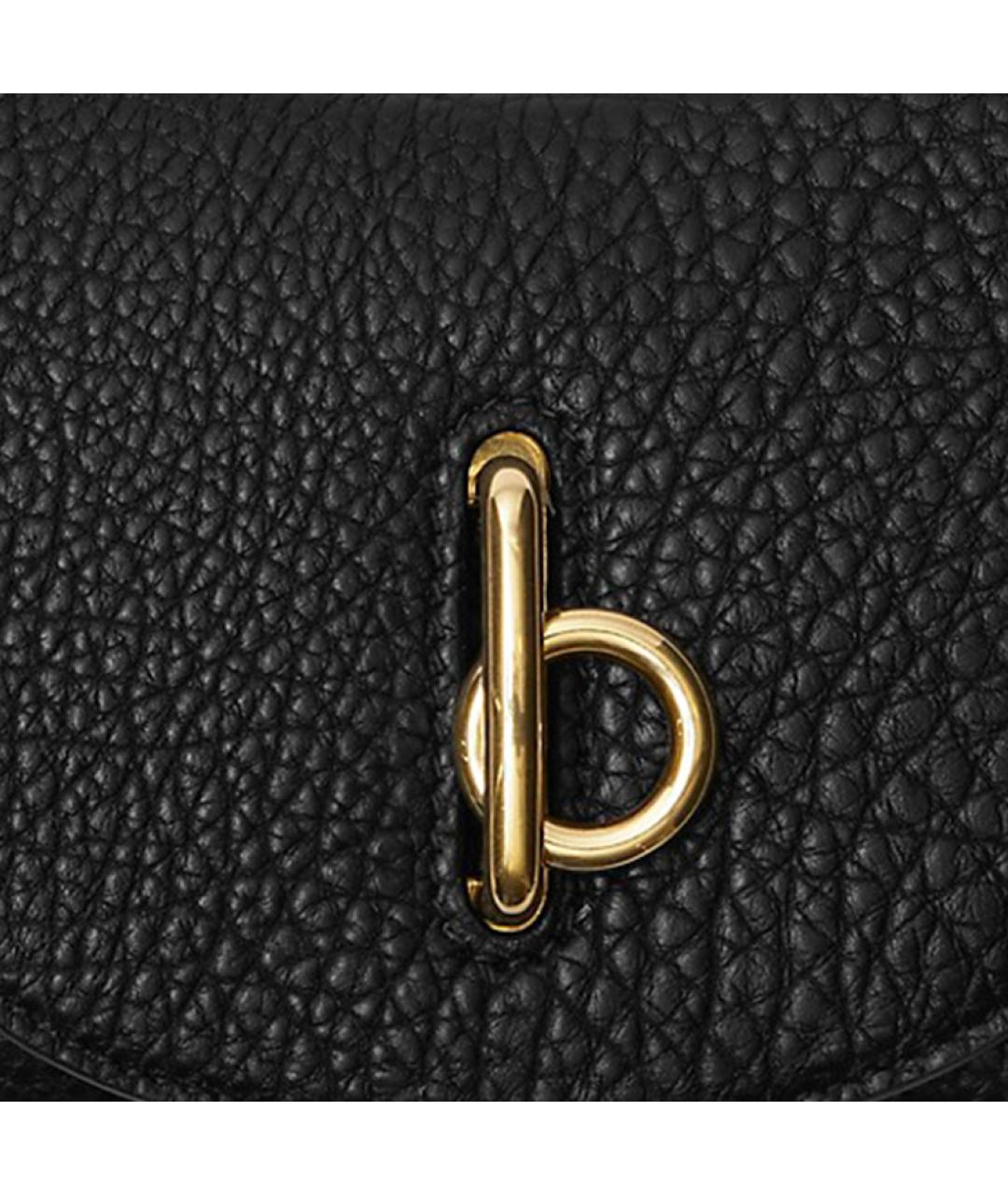 BURBERRY Черный кожаный кошелек, фото 4