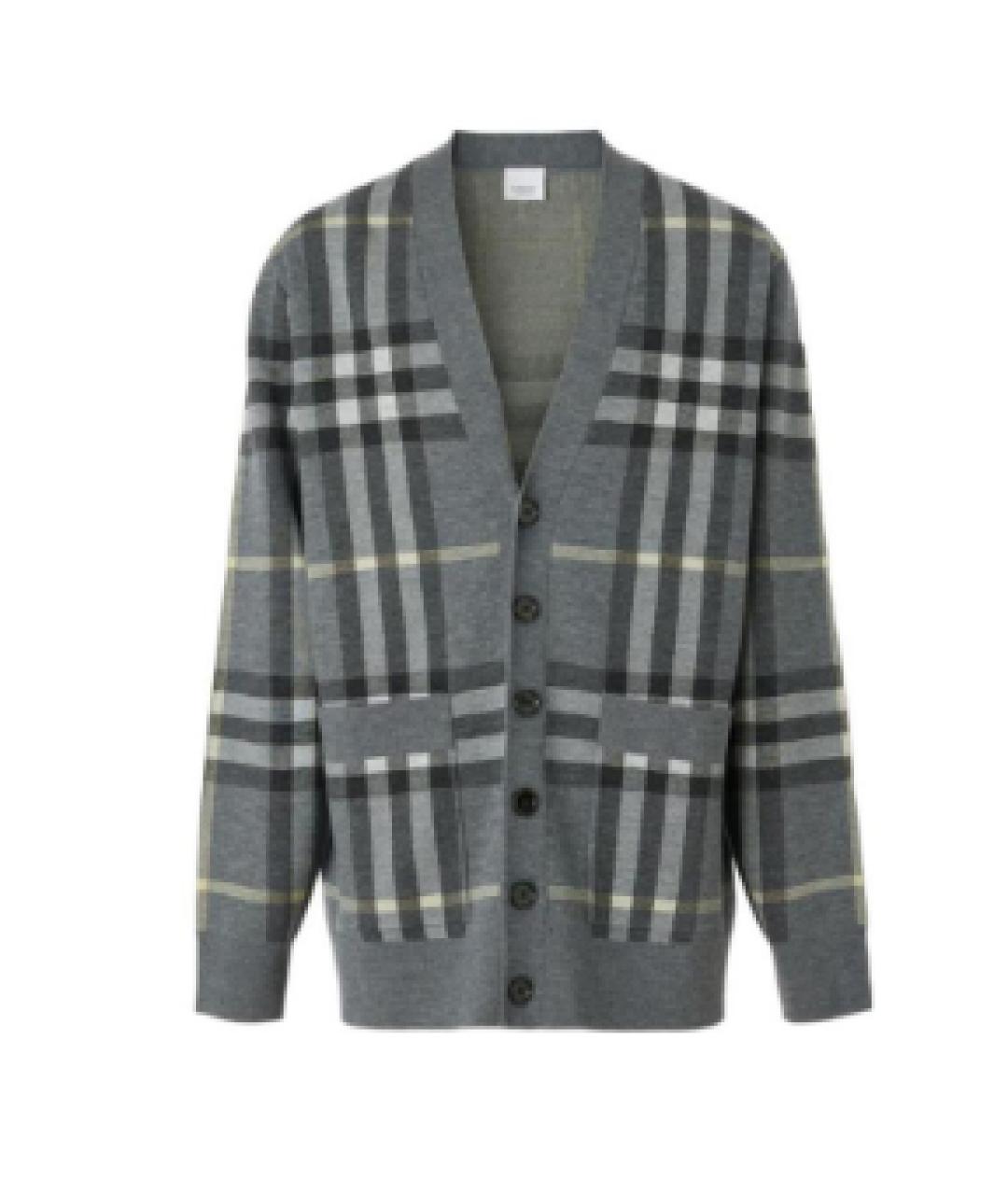 BURBERRY Серый кашемировый джемпер / свитер, фото 2