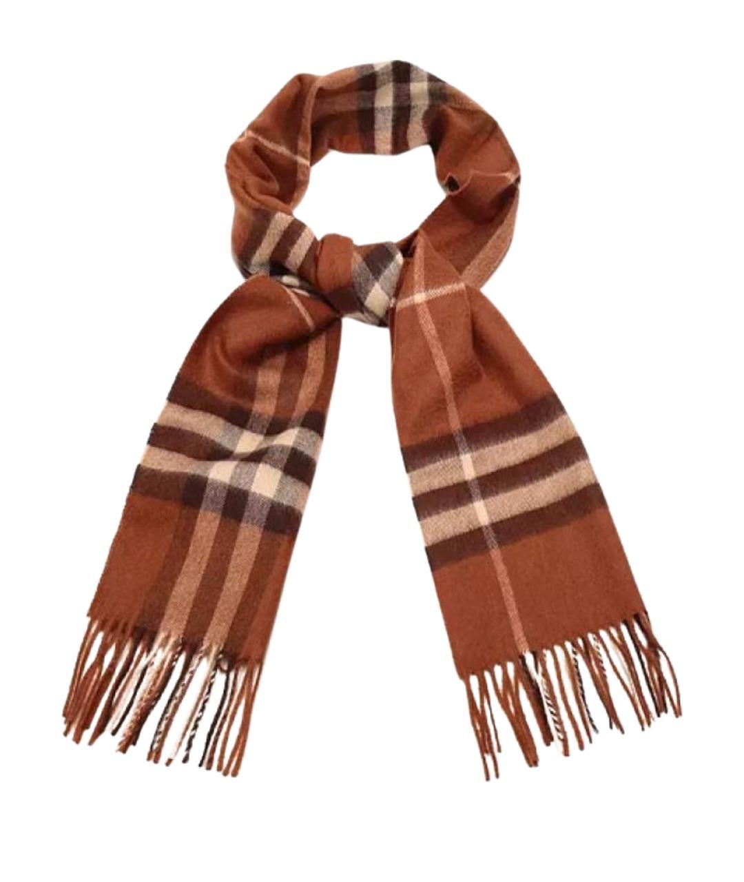 BURBERRY Коричневый шарф, фото 1