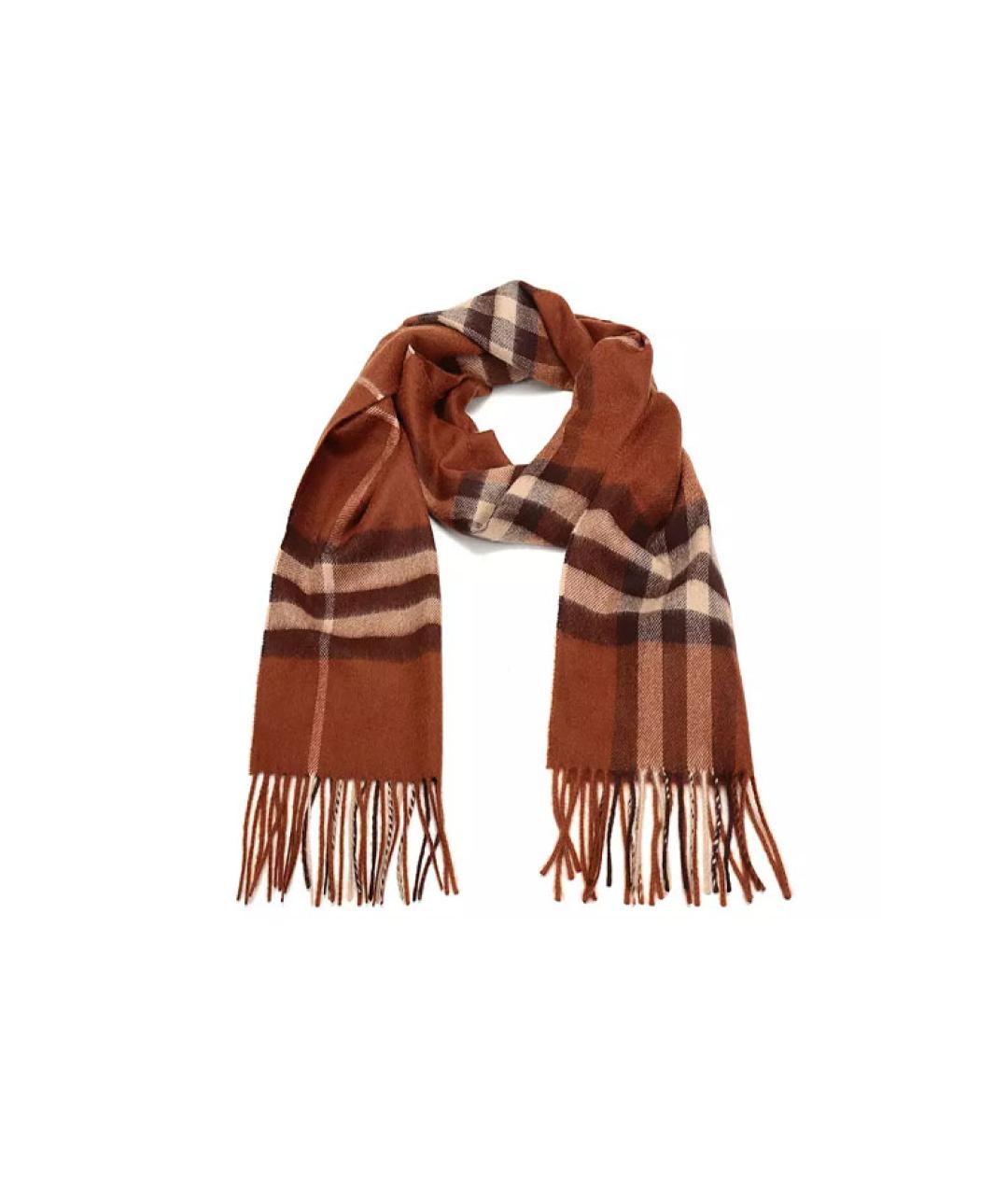 BURBERRY Коричневый шарф, фото 2