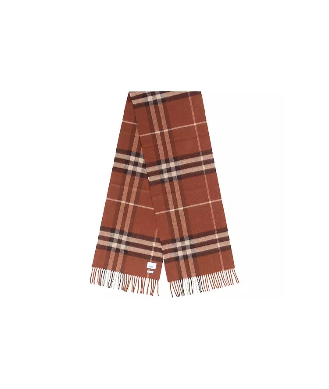 BURBERRY Коричневый шарф, фото 3