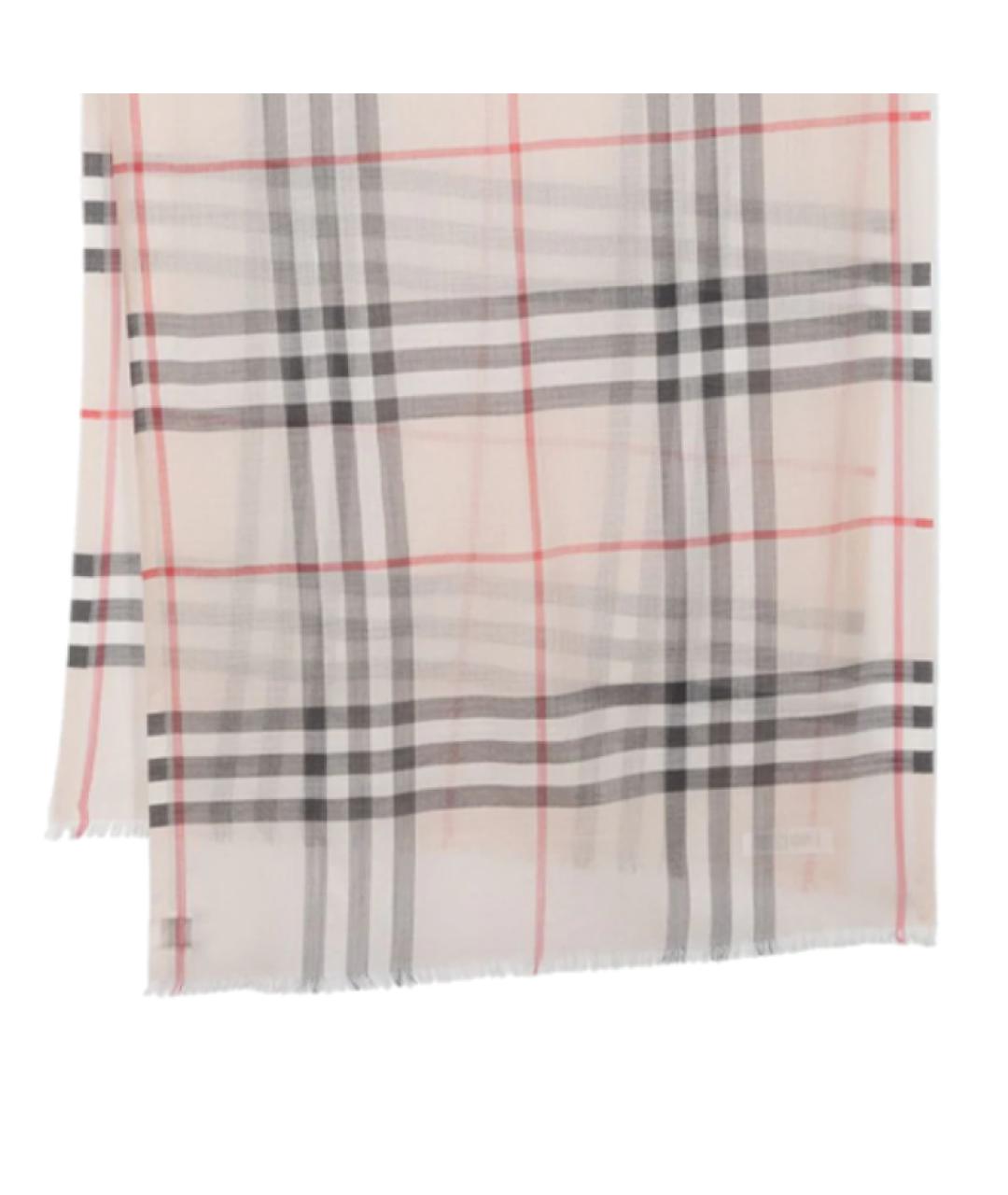 BURBERRY Бежевый шарф, фото 2