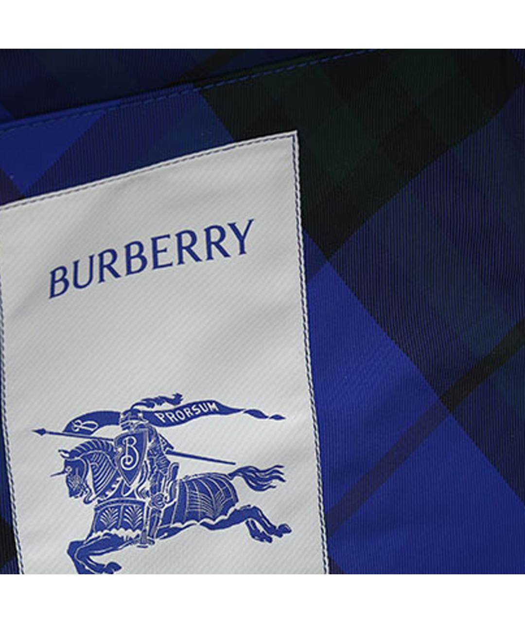 BURBERRY Синий тканевый рюкзак, фото 5