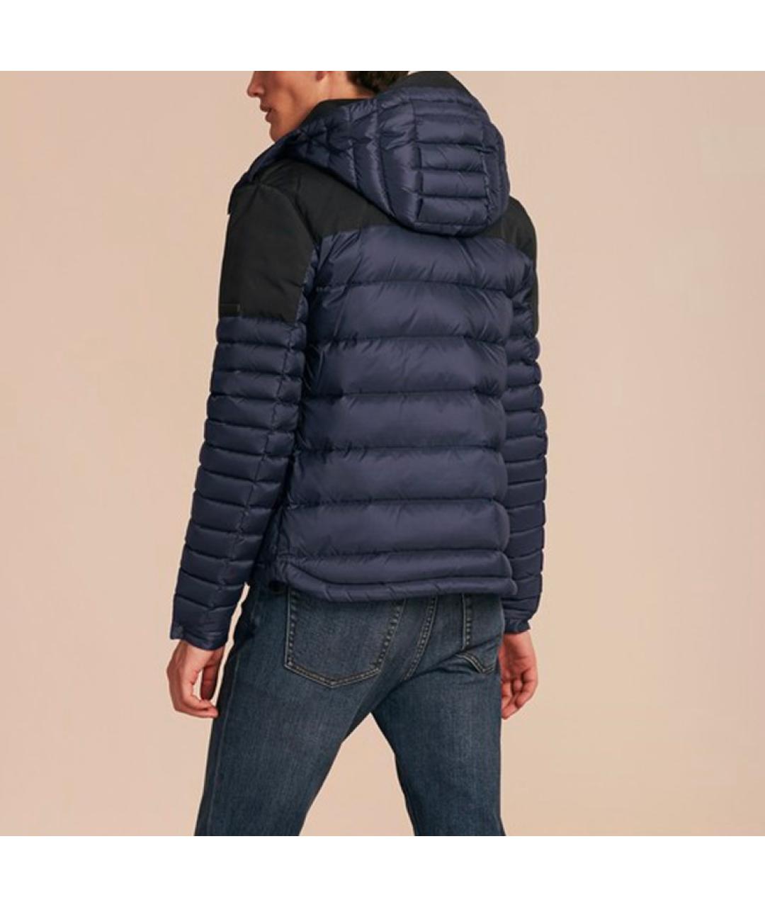 BURBERRY Темно-синий пуховик, фото 4