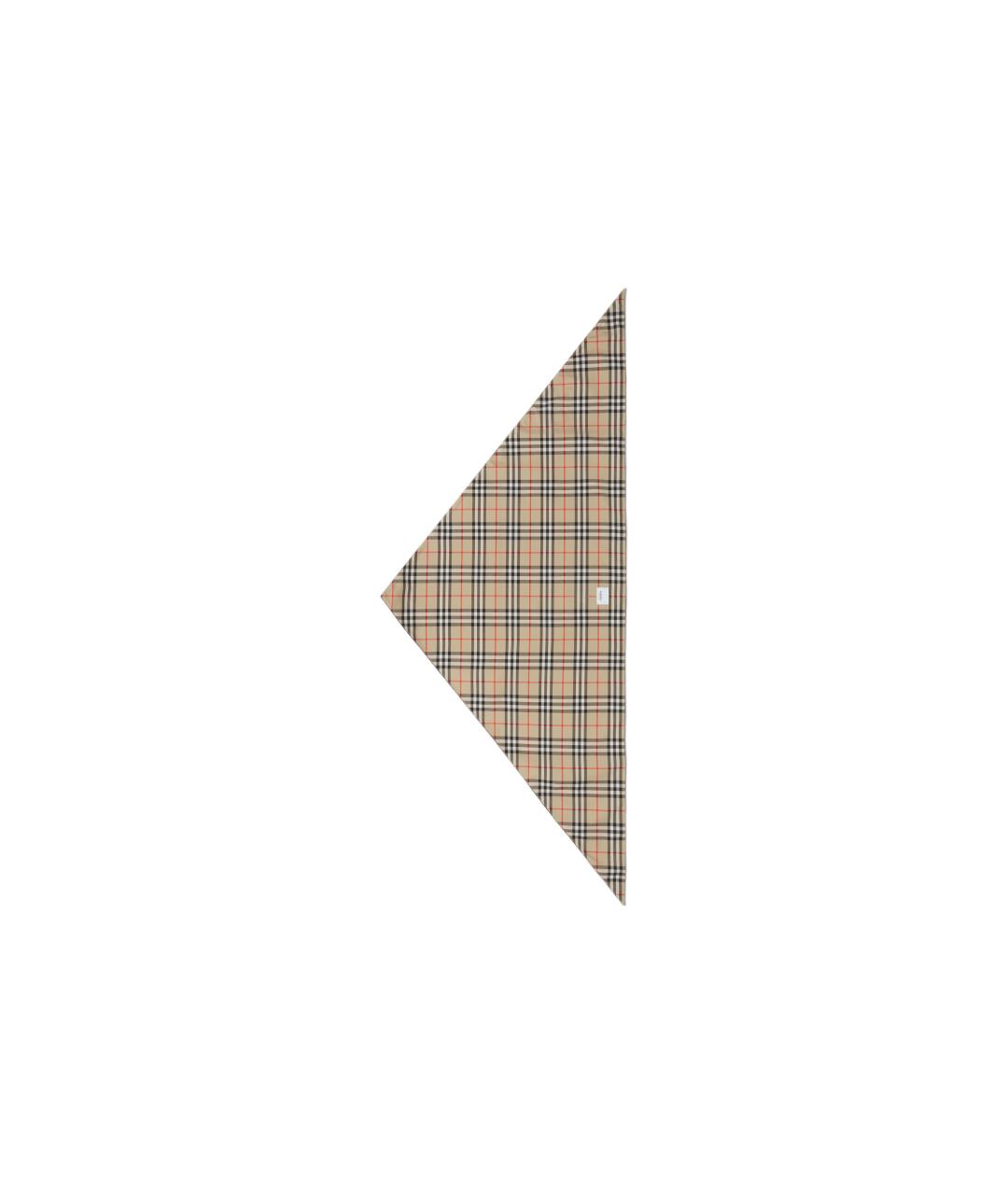 BURBERRY Черный хлопковый шарф, фото 3