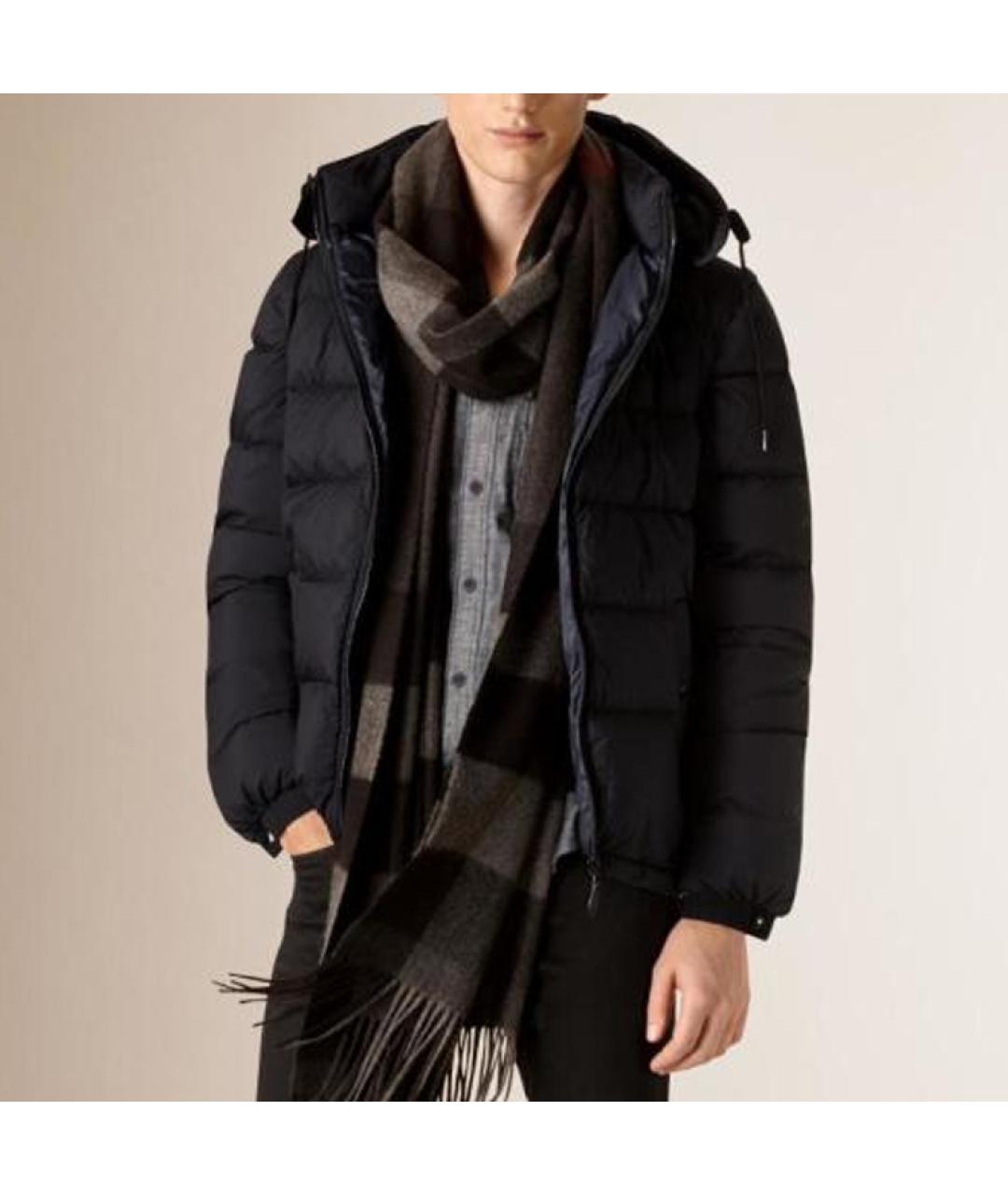 BURBERRY Темно-синий пуховик, фото 3