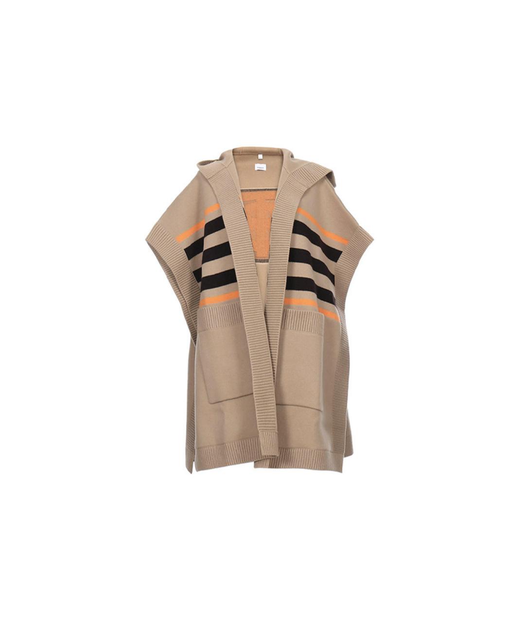 BURBERRY Бежевый кашемировый платок, фото 1